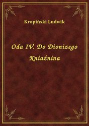 : Oda IV. Do Dionizego Kniaźnina - ebook